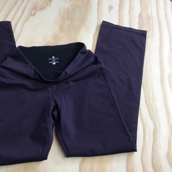 Tuff Athletics high rise Wide leg purple yoga leggings women size S - Picture 4 of 11